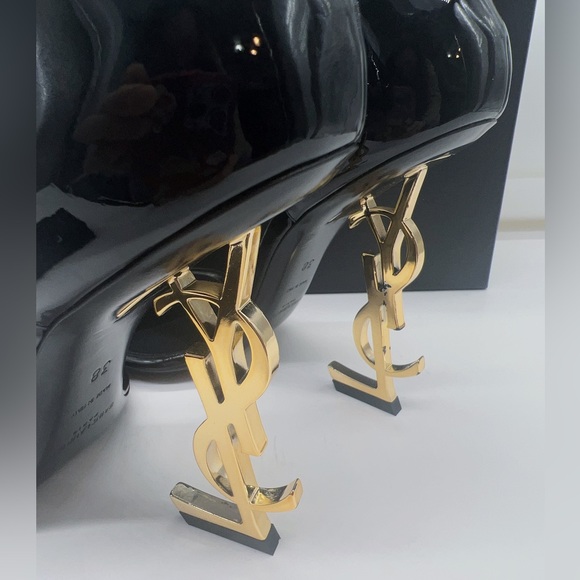 Saint Laurent Opyum Patent Leather Sandals - Picture 8 of 15